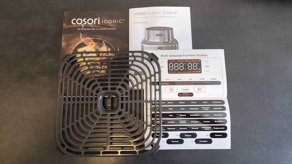 Zubehör der Cosori Iconic Heißluftfritteuse