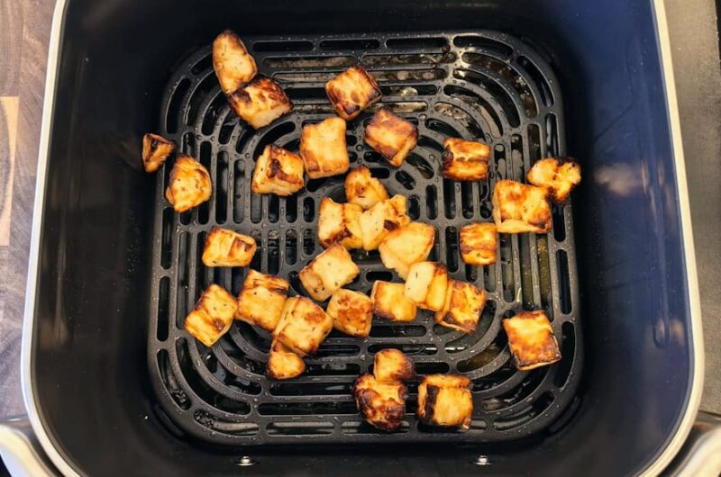 Knuspriger Halloumi aus der Heißluftfritteuse