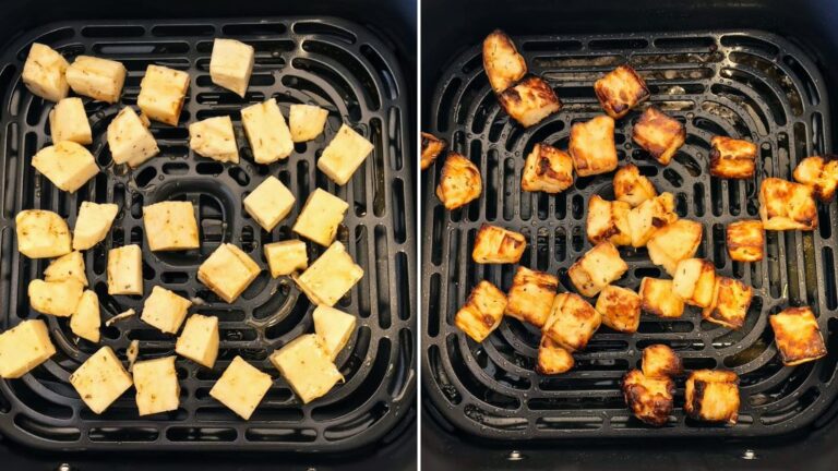 Halloumi aus der Heißluftfritteuse